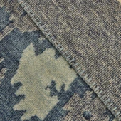 Karaca Home Damask Çift Kişilik Pamuklu Battaniye Lacivert - 6