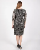 Ezze Kadın Yaprak DesenliAbiye Elbise 25YEZ4296 - 2