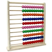 Çocuk Playwood Eğitici Büyük Ahşap Abaküs - 1