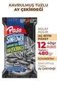 Paşa Kuruyemiş Kavrulmuş Tuzlu Siyah Ay Çekirdeği 40 gr X 12 Adet (480 gr) - 2