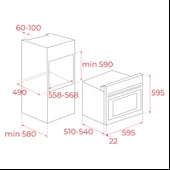 TEKA HAK 629 WH BUHAR DESTEKLİ 9 PROGRAMLI BEYAZ ANKASTRE FIRIN - 2