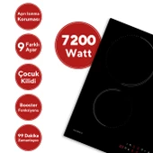 Kumtel Elektrikli İndüksiyonlu Dört Gözlü Ankastre Ocak HI6-4TB thumbnail 2