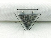 925 Ayar Allah yazılı Cevşeni Kebir kolye thumbnail 3