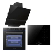 88 LT PLATİNUM İNDİKSİYON OCAKLI SiYAH ANKASTRE SET - 1