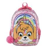 Muggle 2 Bölmeli Pink World Okul Sırt Çantası Pembe (MU-9032) thumbnail 1