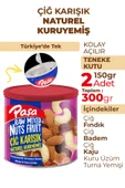 Paşa Kuruyemiş Çiğ Karışık Kuruyemiş Teneke Kutu 150 gr x 2 Adet (300 gr) - 2