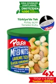 Paşa Kuruyemiş Kavrulmuş Karışık Kuruyemiş Teneke Kutu 150 gr X 4 Adet (600 gr) - 1