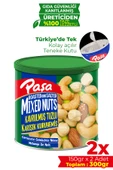 Paşa Kuruyemiş Kavrulmuş Karışık Kuruyemiş Teneke Kutu 150 gr X 2 Adet (300 gr) - 1