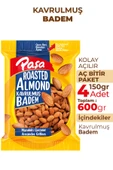 Paşa Kuruyemiş Kavrulmuş Badem 150 gr x 4 Adet (600 gr) - 2