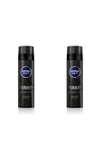 NIVEA Tıraş Köpüğü Deep Dimension Aktif Karbon 200ml 2'li Paket - 1