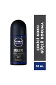 NIVEA MEN Erkek Roll-on Deodorant Deep Dimension Aktif Karbon 50ml, 72 Saat Anti-perspirant Koruma,X2 Adet - 2
