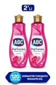 ABC Konsantre Yumuşatıcı Romantik Gül 1440ml 2'li Paket - 1