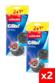 Vileda 2 Paket 3 Lü Çelik Bulaşık Teli - 1