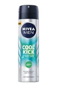NIVEA 2 Adet Men Cool Kick Fresh Erkek Deodorant Sprey 150 Ml thumbnail 3
