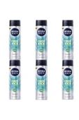 NIVEA Men Cool Kick Fresh Erkek Deodorant Sprey 150 ml x 6 - 1