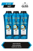 Gliss Aqua Revive Şampuan 400 Ml x 3 Adet - 1