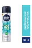 NIVEA 2 Adet Men Cool Kick Fresh Erkek Deodorant Sprey 150 Ml thumbnail 2