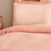 Karaca Home Alia % 100 Pamuk Fistolu Çift Kişilik Pike Takımı Somon thumbnail 3