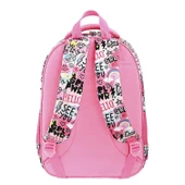 Muggle 3 Bölmeli Happy Time Okul Sırt Çantası Pembe (MU-9071) thumbnail 3