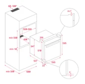 TEKA HSB 646 SS AİRFRY INOX 9 PROGRAMLI 70 LT. ANKASTRE FIRIN - 2