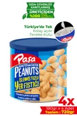 Paşa Kuruyemiş İşlenmiş Yer Fıstığı Teneke Kutu 180 gr x 4 Adet (720 gr) - 1