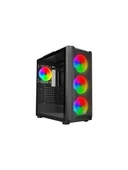 PowerBoost VK-W001B USB 3.0 Mesh ARGB Ring Fanlı Gaming Kasa - 1