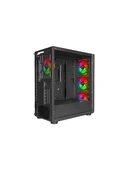 PowerBoost VK-W001B USB 3.0 Mesh ARGB Ring Fanlı Gaming Kasa - 3