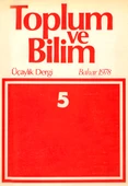 Toplum ve Bilim 5 Bahar 1978 - 1