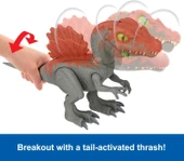 Jurassıc World Crushıvores Spinosaurus Cage Crashera HTP71 - 4