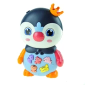 Oyuncak Penguen Işıklı Sesli Sevimli Penguen 16 Cm - 2