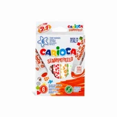 Çocuk Carioca Stamperello Yıkanabilir Keçeli Boya Kalemi 6'Lı - 1