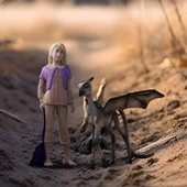 Çocuk Schleich Luna Lovegood Baby Thestral 42636 thumbnail 2