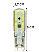(3 Adet) Osaka 5W 6500K (Beyaz Işık) G9 Duylu Led Kapsül Ampul thumbnail 3