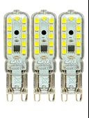 (3 Adet) Osaka 5W 6500K (Beyaz Işık) G9 Duylu Led Kapsül Ampul thumbnail 1