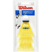 Wilson Dropshot 3 CLAMSHEL YE Sarı Badminton Topu WRT6048YE - 1