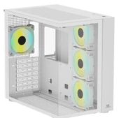 PowerBoost PB-SS02W Sea View USB 3.0, ATX 7 x ARGB Fanlı, Beyaz Kasa (PSU Yok) thumbnail 3