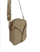 KREM MİNİ BOY KAPİTONE OMUZ ÇANTASI - 2