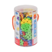 120 Parça Smart Bricks Waffle, Yaratıcı ve Eğitici İnşaat Oyunu, Çocuklar İçin Set - 1