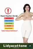 Premium Toparlayıcı Sıkılaştırıcı Vücut Şekillendirici Kaymaz Ağraflı Yüksek Bel Slip Korse thumbnail 6