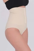 Premium Toparlayıcı Sıkılaştırıcı Vücut Şekillendirici Kaymaz Ağraflı Yüksek Bel Slip Korse thumbnail 2