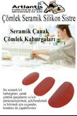 Çömlek Seramik Silikon Sistre Böbrek Fil Kulağı 3 lü 1 Paket Kil Heykel Kauçuk Kaburga Heykeltraş Küçük Orta Büyük - 3