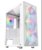 PowerBoost PB-P3509BW USB 3.0, ATX Mesh, ARGB Fan, Beyaz Kasa  (PSU yok) - 1