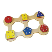 Altılı Geometrik Sök Tak - Çocuklar İçin Eğitici Geometrik Sök Tak Oyunu - 2