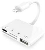 Apple Lightning To USB Lightning Micro Sd Tf Kart Okuyucu Çevirici Dönüştürücü Adaptör 4333 - 1