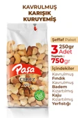 Paşa Kuruyemiş Kavrulmuş Karışık Kuruyemiş 250 gr x 3 Adet (750 gr) - 2