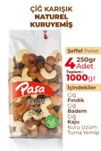 Paşa Kuruyemiş Çiğ Karışık Kuruyemiş 250 gr x 4 Adet (1 kg) - 2