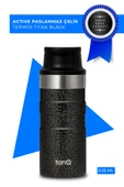 TanQ Ömür Boyu Garantili Active Paslanmaz Çelik Termos Titan Black 0.35 Lt- (12 Oz) - 1