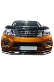 Nissan Navara Ön Krom Koruma Bıyık Paslanmaz Çelik - 4