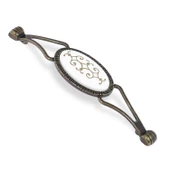 Seçil Eskitme Antik Sarı Metal (128 mm-12.8 cm) Mobilya Mutfak Çekmece Dolap Kulpu Kulbu Kulpları - 1