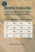 Likralı Regular Fit Nefes Alabilir Klasik Erkek Oxford Gömlek - Beyaz - 7